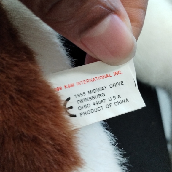 ✓Cotton Top Tamarin Monkey Brown White Wild Republic K & M Int'l Plush 18" Lovey - Picture 10 of 17